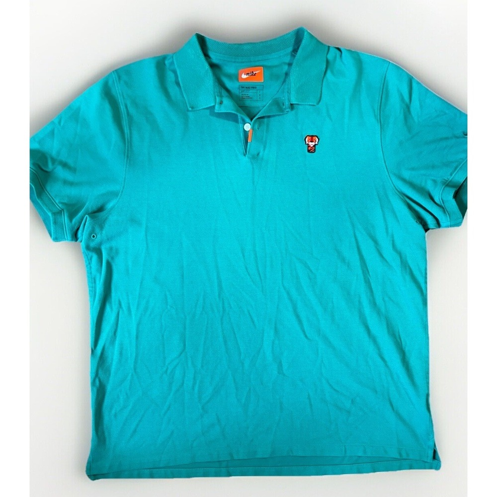 Tiger Woods "Frank" Nike‎ Polo Shirt Mens LG Augusta Masters Green Limited